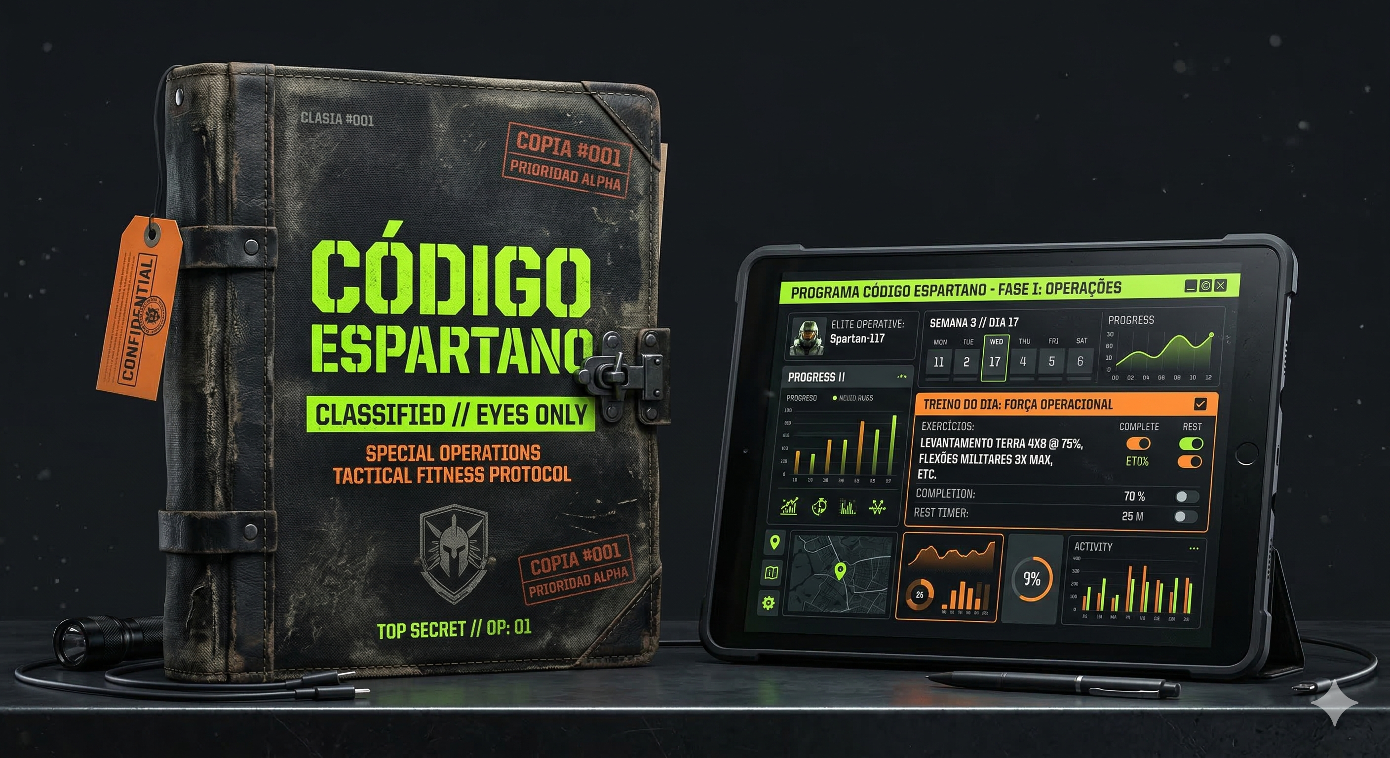 Dossier Código Espartano Bundle Mockup